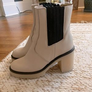 Free People James Chelsea Boots in Bone